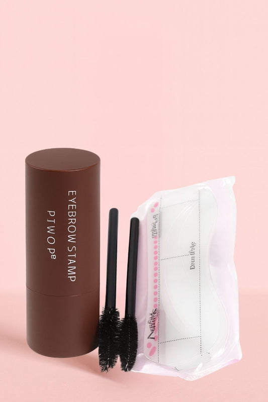 Kit de Maquillaje con Polvo Capilar y Molde para Cejas